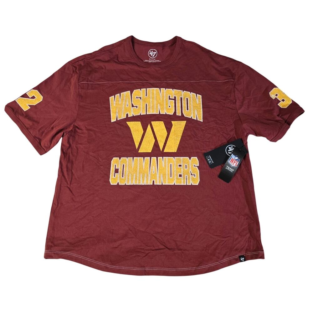 47 Brand Washington Commanders T Shirt Mens XL NFL Mission Red